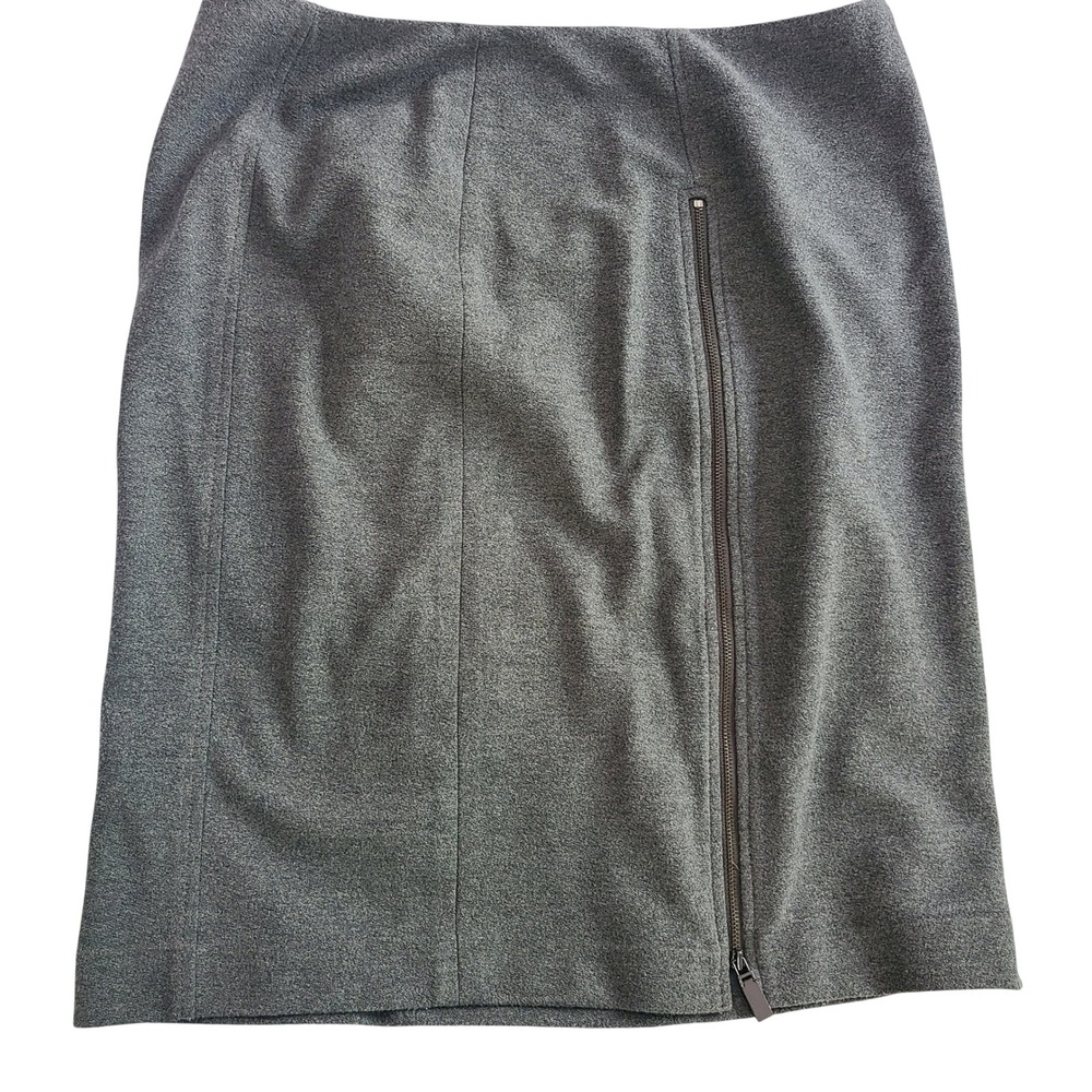Worth New York Womens Gray Ponte Knit A-Line Skirt Size 8 Charcoal Professional